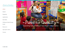Tablet Screenshot of fundforquality.org
